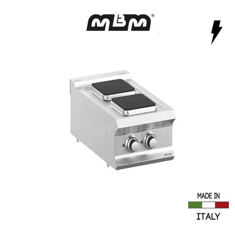 Cuisinière MBM 2 plaques électriques Carrées (5,2 Kw) - PQ74T