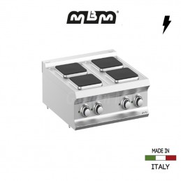 Cuisinière MBM 4 plaques électriques Carrées (10,4 Kw) - PQ77T