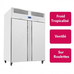Armoire réfrigérée Inox 2 portes - Froid positif