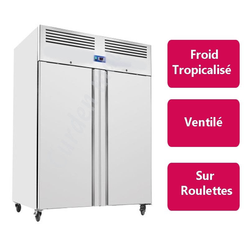 Armoire réfrigérée Inox 2 porte (Froid négatif)